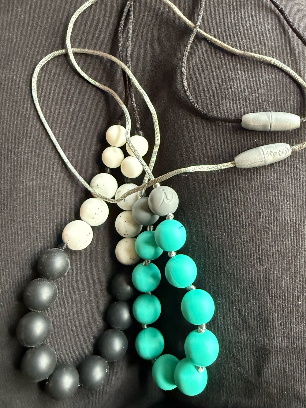 Itzy Ritzy Teething Necklace - 2 Silicone teething necklaces EUC